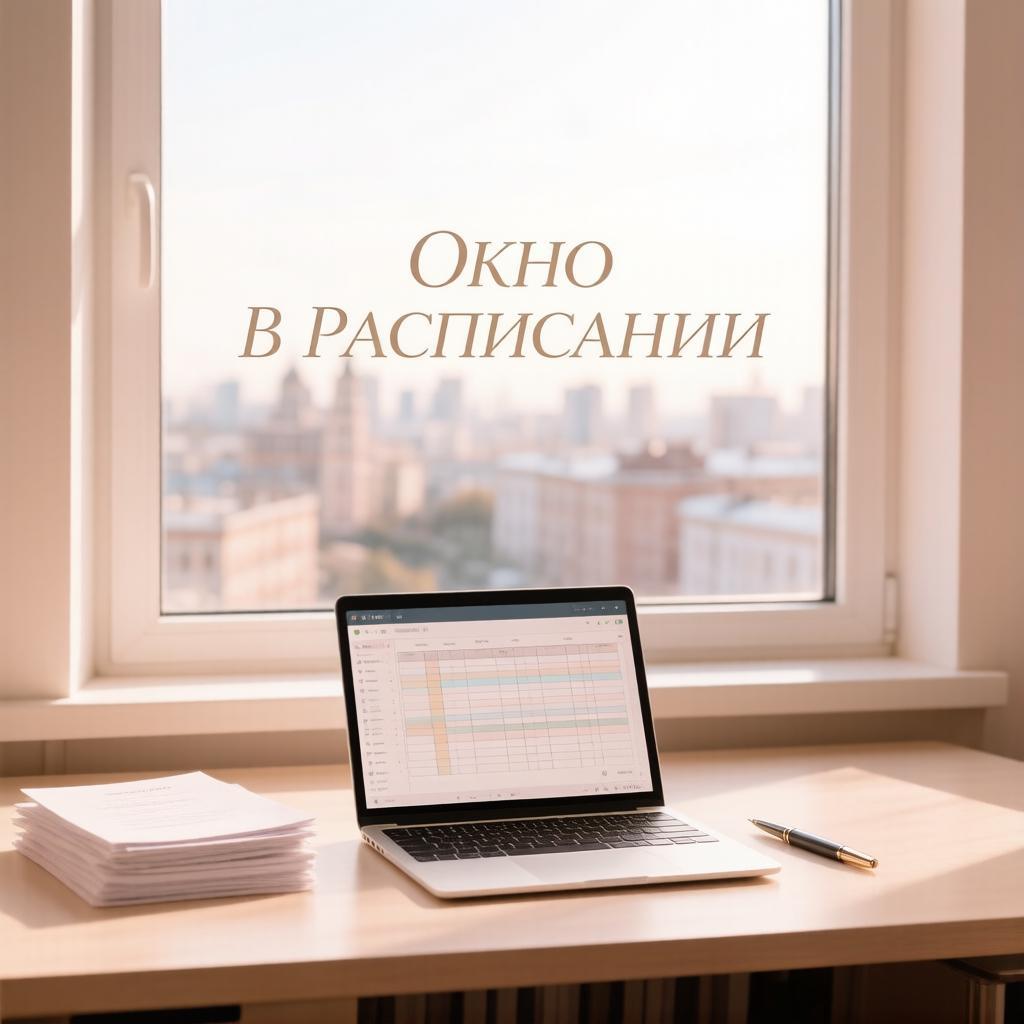 Окно в расписании. Всего 3 места.